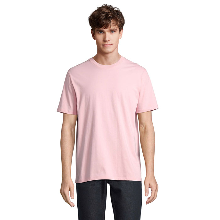 Tee shirt publicitaire coton bio unisexe 175g LEGEND Rose bonbon